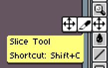 Slice tool in Aseprite