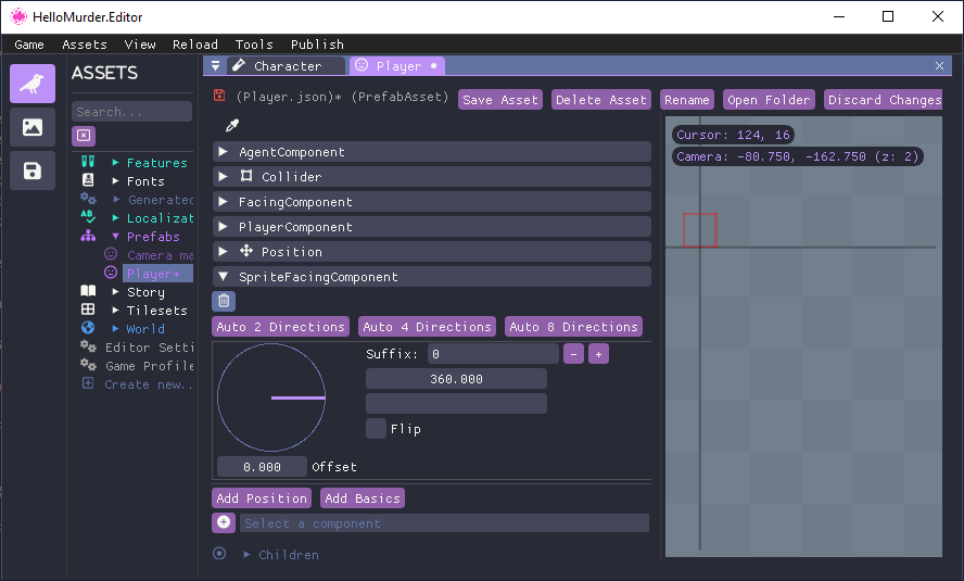 The Sprite Facing component.