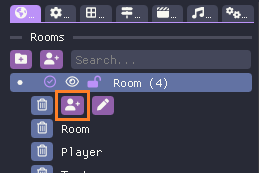The World tab of the World editor with the Add Entity button highlighted